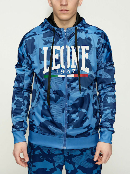 ITA Ζακέτα με Κουκούλα Blue Camo