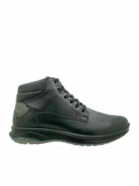 Leder Schwarz Herrenstiefel Wasserdicht Anatomisch
