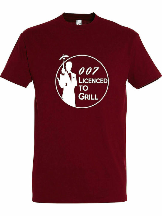 T-shirt Unisex " 007 Lizenz zum Grillen, Grillmeister ", Chili