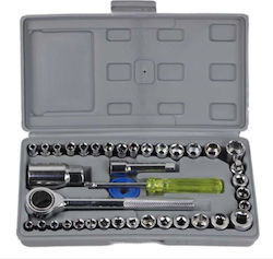Aiwa Ratschen- und Steckschlüssel-Set 1/4" & 3/8" 40 Stück Aiwa Ratschen- und Steckschlüssel-Set 1/4" & 3/8" 40 Stück