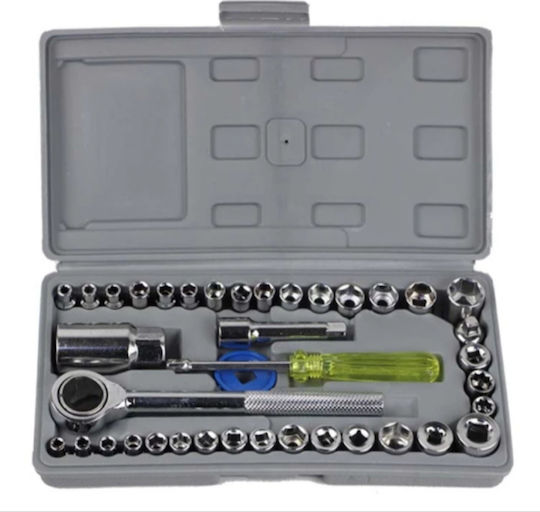 Aiwa Ratschen- & Steckschlüssel-Sets 1\4" & 3\8" 40Stück