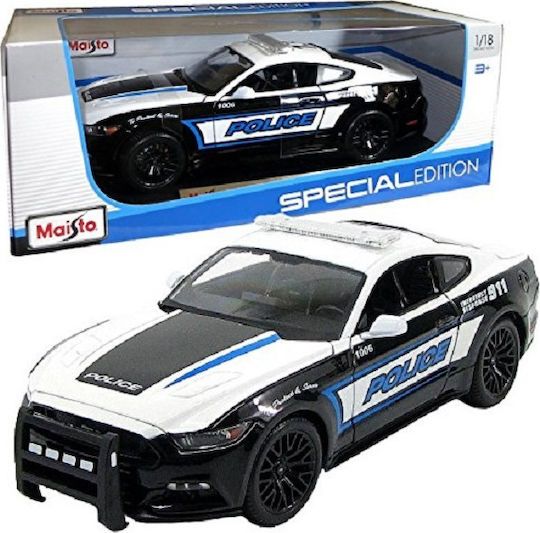 Maisto Ford Mustang Gt Police Αυτοκινητάκι 1:18 Αστυνομικό για 3+ Ετών