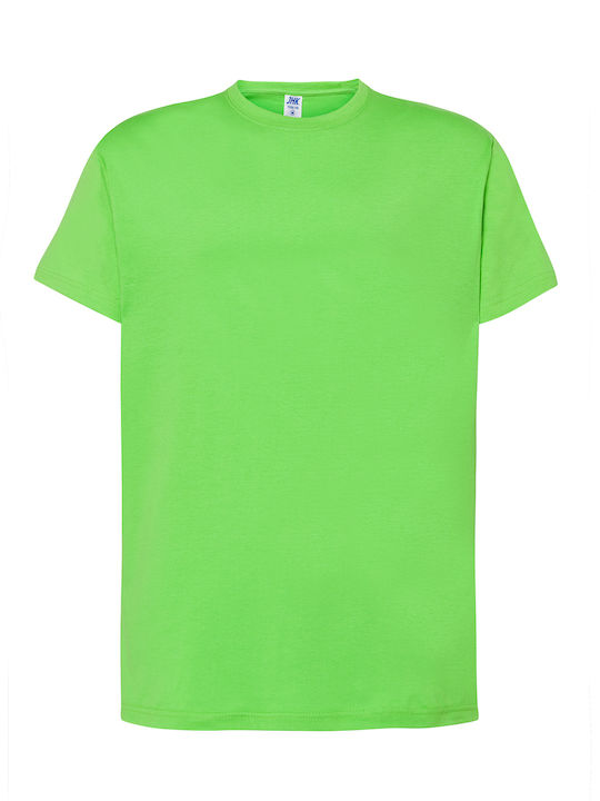 tricou pentru bărbați bumbac monocrom TSRA-150 verde deschis