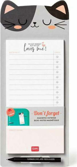 Legami Milano Don't Forget Kitty Bloc Notes 60 Foi Cu dungi Gri