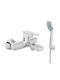 Viospiral Lybra Amestecare Baterie Cadă Set complet Argint