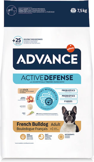 Affinity Advance French Bulldog Adult 7.5kg Hrană Uscată pentru Câini Adulţi cu Rață și Orez