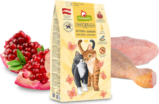 Granata Pet Foods Delicatessen Kitten Dry Food Grain-Free for Young Cats with Poultry / Pomegranate 1.8kg