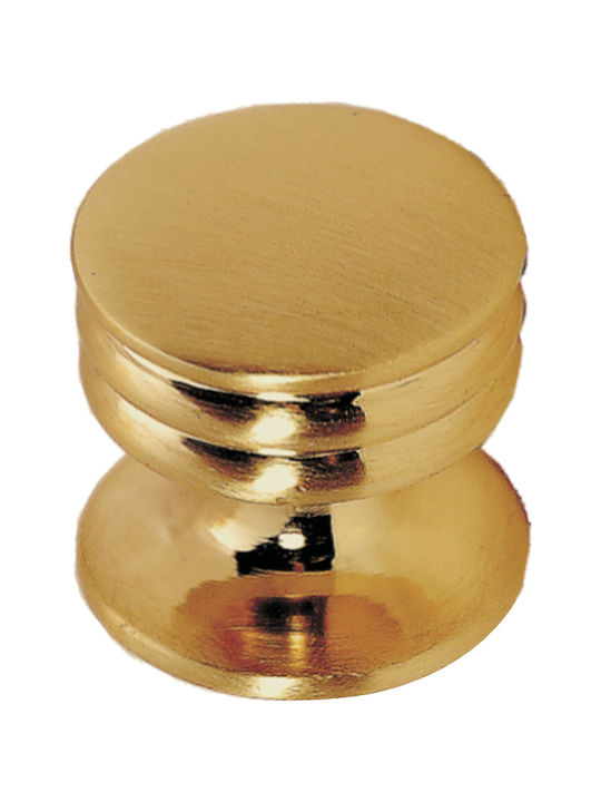 Conset C609 Πόμολο Επίπλου από Μέταλλο Χρυσό Ματ Φ23mm C609-23S02S02