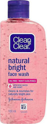 Clean & Clear Natural Bright Gel Καθαρισμού Προσώπου 100ml