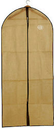 BigBuy Υφασμάτινη Κρεμαστή Θήκη Αποθήκευσης Κουστουμιών σε Μπεζ Χρώμα 60cm