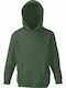 Kids Sweatshirt with Hood and Pockets Khaki