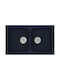 Sanitec Classic Drop-In Spüle aus Verbundgranulat B78xT50cm Granite Blue