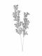 JK Home Decoration Χριστουγεννιάτικο Διακοσμητικό Κλαδί Μήκους 55εκ. Ασημί