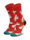 Happy Socks Weihnachtssocken Rot 1Pack
