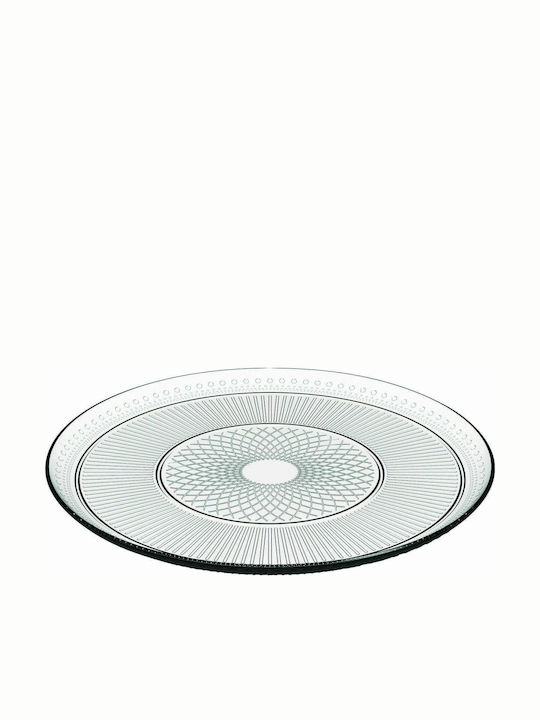 Luminarc Louison Plate Shallow Glass Transparent with Diameter 32cm