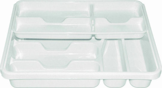 Hega Hogar Κουταλοθήκη Συρταριού 16637 Πλαστική 38x30x5εκ. 2τμχ Λευκή Hega Hogar Κουταλοθήκη Συρταριού 16637 Πλαστική 38x30x5εκ. 2τμχ Λευκή