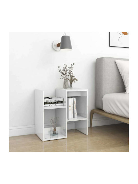 White Wooden Bedside Tables 2 Pieces 50x30x51.5cm