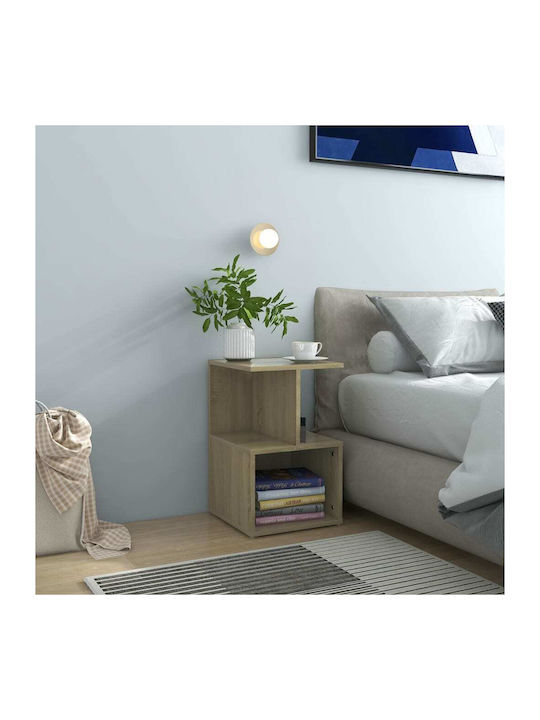 Wooden Bedside Tables Sonoma Oak 2 Pieces 35x35...