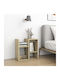Wooden Bedside Tables Sonoma Oak 2 Pieces 50x30x51.5cm