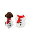 Value Imports Snowman Блуза на куче Среден в Бял цвят 30см.
