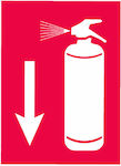 Auto Gs Πινακίδα "Πυροσβεστήρας" Αυτοκόλλητη 24647