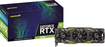 Manli GeForce RTX 3080 10GB GDDR6X LHR Κάρτα Γραφικών PCI-E x16 4.0 με HDMI και 3 DisplayPort
