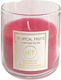 HF Scented Candle Tropical Fruits Jar with Scent Βlackberries & Red-Rasberries Pink 250gr 1pcs