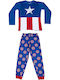 Cerda Kids Nightwear Winter Cotton Blue Avengers Disney