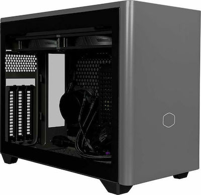 CoolerMaster Masterbox NR200P MAX Gaming Mini Tower Κουτί Υπολογιστή με Πλαϊνό Παράθυρο Μαύρο