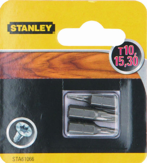 Stanley Σετ 3 Μύτες Κατσαβιδιού Torx Torx