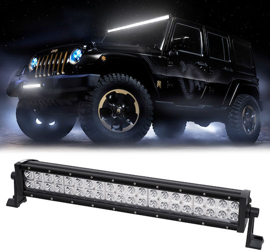 GloboStar PRO Series Waterproof Headlights Car in Bar Shape LED Universal 10 - 30V 120W 57.8cm with White Lighting 1pcs