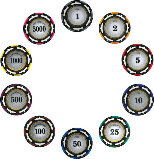 Modiano Set 25 Jetoane De Poker Numărate 13.5gr