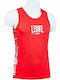 Leone Boxing Singlet AB726 Ανδρική Αμάνικη Μπλούζα Κόκκινη για Boxing Κόκκινη