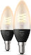 Philips Smart LED Bulbs 4.5W for Socket E14 Warm White 300lm Dimmable 2pcs