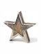 Zaros Wood Christmas Decorative Desktop Star 20x5.5x20cm Brown