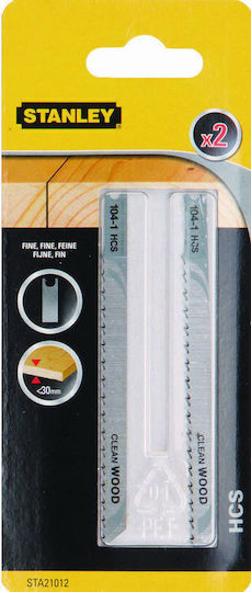 Stanley STA21012-XJ Blade HCS for Wood 77.5mm 2pcs