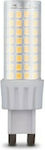 Forever Light LED Bulbs for Socket G9 Warm White 700lm 1pcs