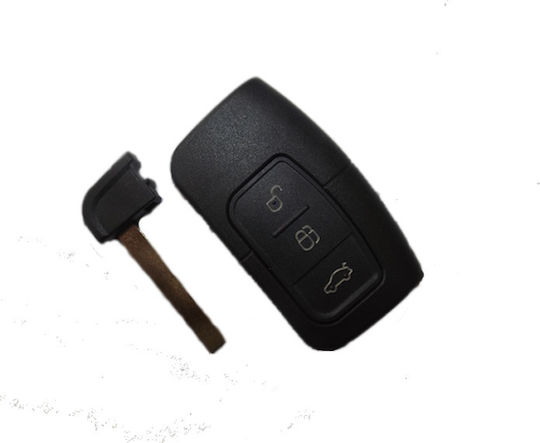 Ford Car Key Shell with Blade with 3 Buttons for Ford Smart Key