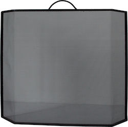 Budget OI_354782 Metallic Fireplace Screen 63.3x56cm Black Budget OI_354782 Metallic Fireplace Screen 63.3x56cm Black