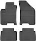 Frogum Set of Front and Rear Mats 4pcs for Chevrolet Lacetti Daewoo Nubira 2003 2009 Black