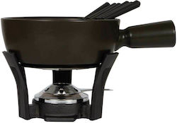 Boska Holland Nero Cast Iron Fondue Pot with Tea Light for 6 Persons Black 20x20cm