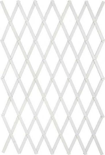 Klappbares Spalier Garten aus Kunststoff mit Rasterdesign Rhombus in Weiß Farbe 90x180cm