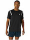 ASICS Herren Sport T-Shirt Kurzarm Schwarz