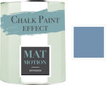 Novacolor Matmotion Matpassion Chalk Paint Effect Χρώμα Κιμωλίας Tempesta Blue Original 125ml