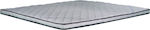 AttikaStrom Semi Double Foam Mattress Topper Foam with Elastic Straps 120x190x5cm