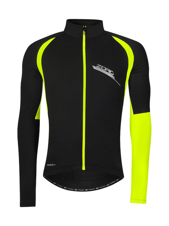 Force Zoro Cycling Windbreaker Jacket Long sleeve Black