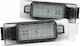 License Plate Lights for Citroen Berlingo / C3 / C4 / C4 Picasso / C5 / C6 / Saxo / Xsara Peugeot 206 / 207 / 306 / 307 / 308 / 406 / 407 / 5008 / Partner 2pcs