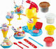Playgo Plasticine Play Set Ice Cream Delight for 3+ Years 4 Can