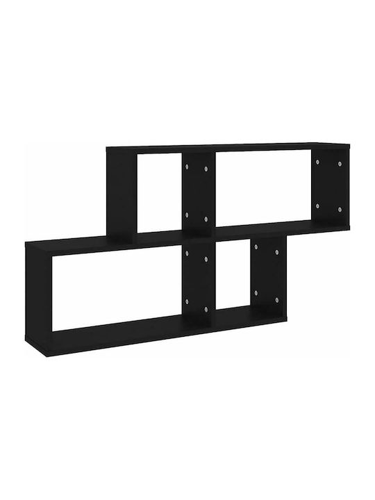 Shelf Wall Black 100x18x53cm