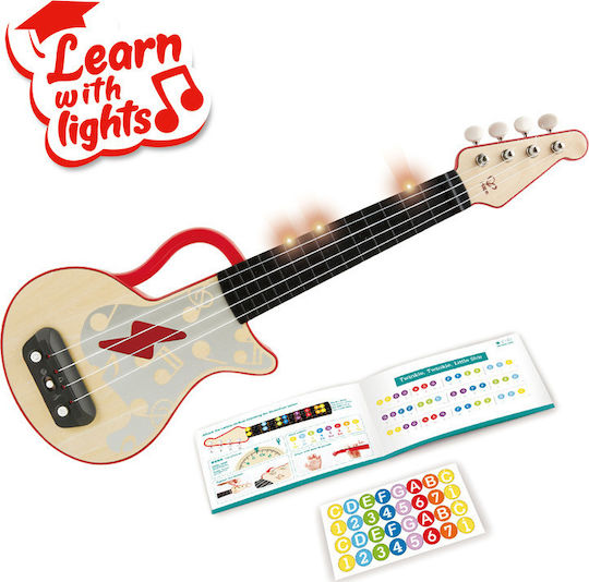 Hape Ukulele Learn With Lights Pentru 3+ Ani